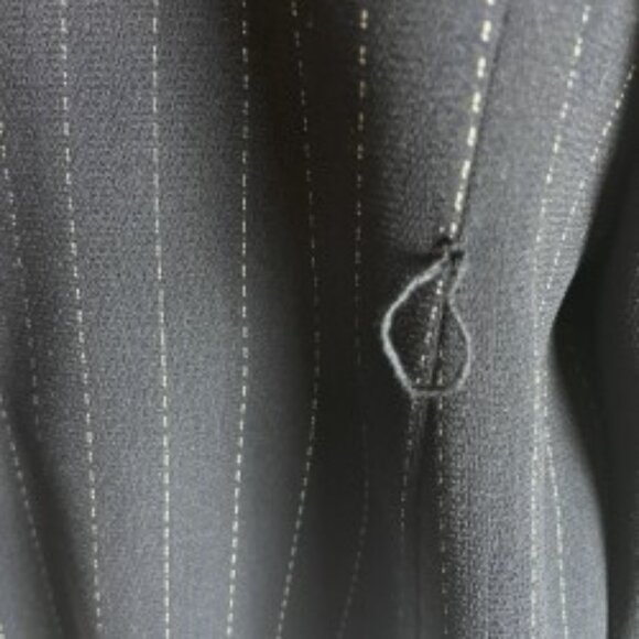 CYNTHIA HOWIE WOMENS VTG BLAZER FOR MAGGY BOUTIQUE SIZE 12 NAVY/PINSTRIPED - Picture 4 of 6